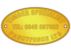 Custom stamped brass nameplates, 31mm x 57mm (oval).