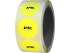 April inventory date label