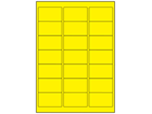 Yellow polyester laser labels, 38.1mm x 63.5mm