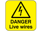 Danger live wires
