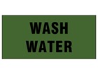 Wash water pipeline identification tape.
