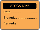 Stock take fluorescent label