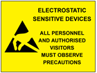 Electrostatic sensitive devices sign.