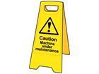 A-board, caution machine under maintenance