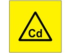 Cd (cadmium) symbol label.