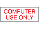 Computer use only