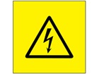 Electric voltage symbol labels.