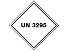 UN 3295 (Hydrocarbons) label.