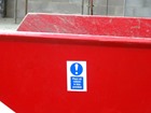 Place all rubbish in bins provided symbol and text safety sign.