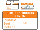 Service function tested jumbo write and seal labels.