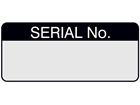 Serial number aluminium foil labels.