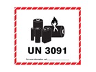 UN3091 lithium metal battery label