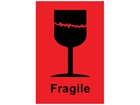 Fragile shipping label.