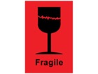 Fragile shipping label.