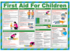 First aid for children poster.