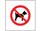 No dogs symbol safety sign.
