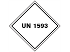 UN 1593 (Dichloromethane ) label.