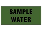 Sample water pipeline identification tape.