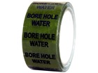 Bore hole water pipeline identification tape.