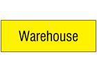 Warehouse, engraved sign.