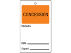 Concession tag