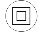 Positive isolation symbol label.