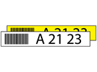 Warehouse Racking Labels, 25mm x 150mm - Text and Barcode