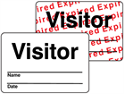 Visitor time dependent security badge