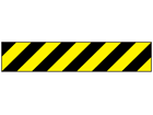 Reflective tape, black and yellow chevron