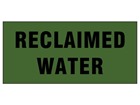 Reclaimed water pipeline identification tape.