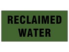 Reclaimed water pipeline identification tape.
