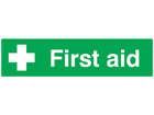 First aid, mini safety sign.