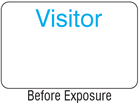 Visitor light sensitive security badge