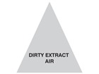 Dirty Extract Air (with text) Label.