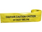 Caution HV duct below tape.