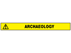 Archaeology barrier tape