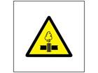 Pressure hazard symbol safety sign.