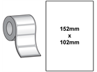 Thermal transfer labels, self adhesive paper, 152mm x 102mm.