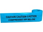 Caution compressed air below tape.