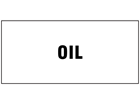 Oil pipeline identification label