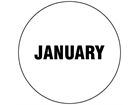 January inventory date label