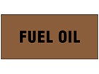 Fuel oil pipeline identification tape.