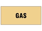 Gas pipeline identification tape.