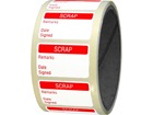 Scrap quality assurance label