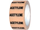 Acetylene pipeline identification tape.