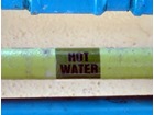 Hot water pipeline identification tape.