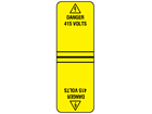 Danger 415 volts cable wrap label