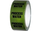 Process water pipeline identification tape.
