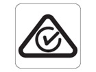 RCM01 Regulatory compliance mark labels.