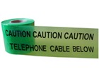 Caution telephone cable below tape.